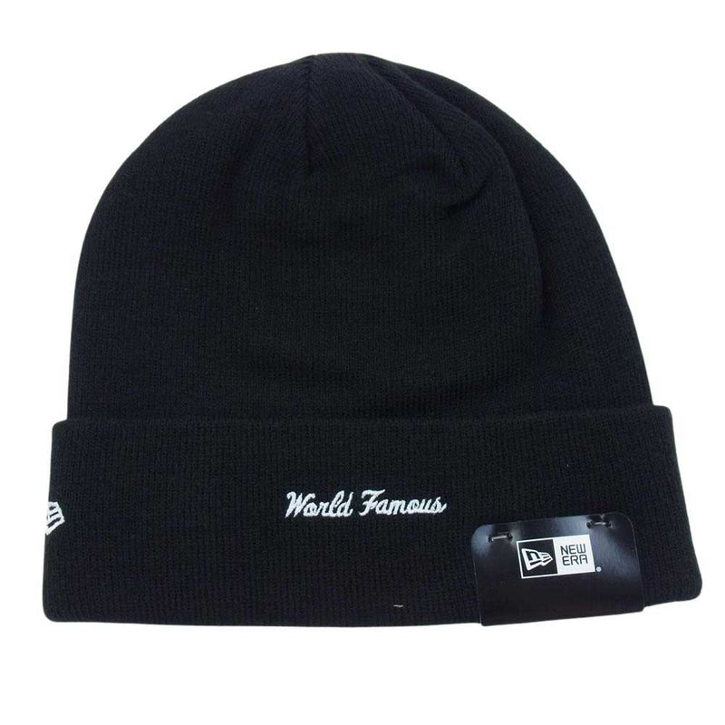 Supreme シュプリーム 21AW New Era Box Logo Beanie ニュー エラ ボックス ロゴ ビーニー ニット キャップ ブラック系 FREE【新古品】【未使用】【中古】