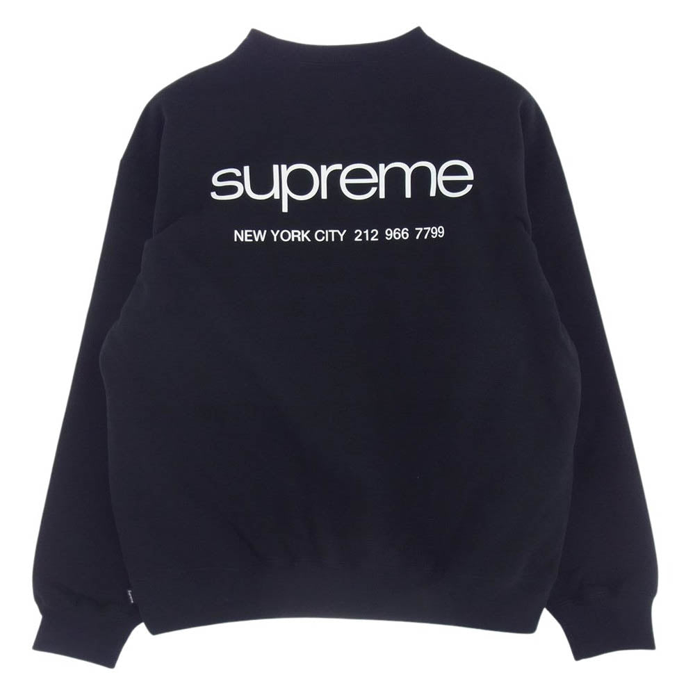 Supreme シュプリーム 23AW NYC Crewneck クルーネック スウェット トレーナー ブラック系 L【極上美品】【中古】