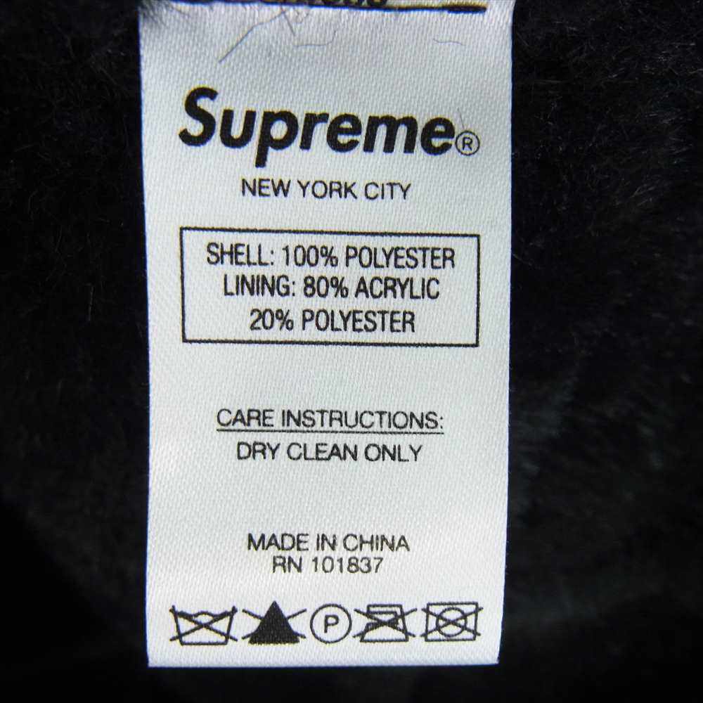 Supreme シュプリーム 20SS Faux Suede Patchwork Hooded Jacket フェイク スウェード パッチワーク フーディッド ジャケット ブラック系 M【極上美品】【中古】