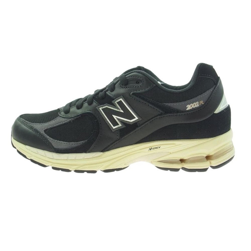 NEW BALANCE ニューバランス M2002RIB メッシュ スエード ローカット スニーカー ブラック系 27cm【極上美品】【中古】