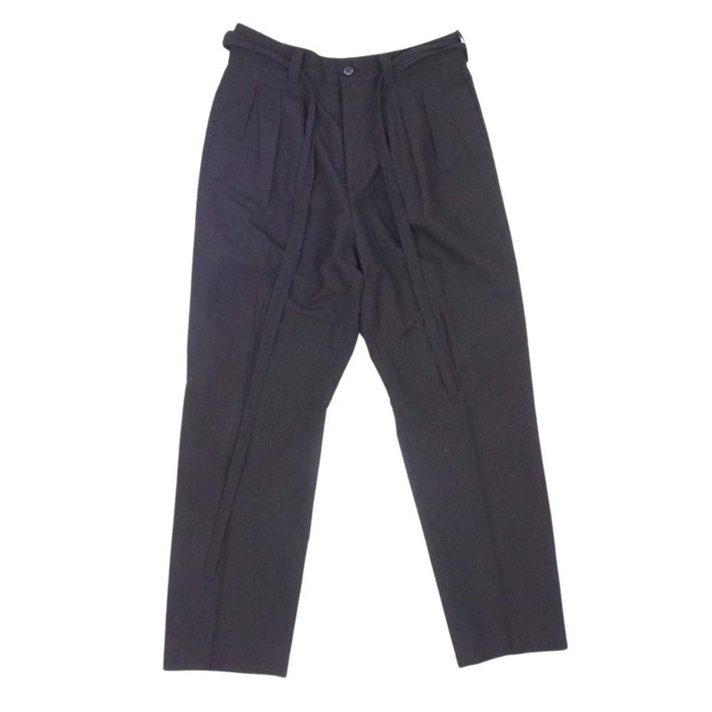 VISVIM ビズビム 24SS 0124105008018 HAKAMA PANTS ウール リネン 無地 ハカマ パンツ ブラック系 1【中古】