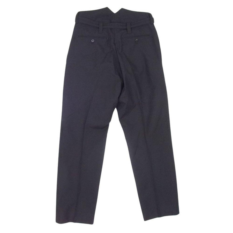 VISVIM ビズビム 24SS 0124105008018 HAKAMA PANTS ウール リネン 無地 ハカマ パンツ ブラック系 1【中古】