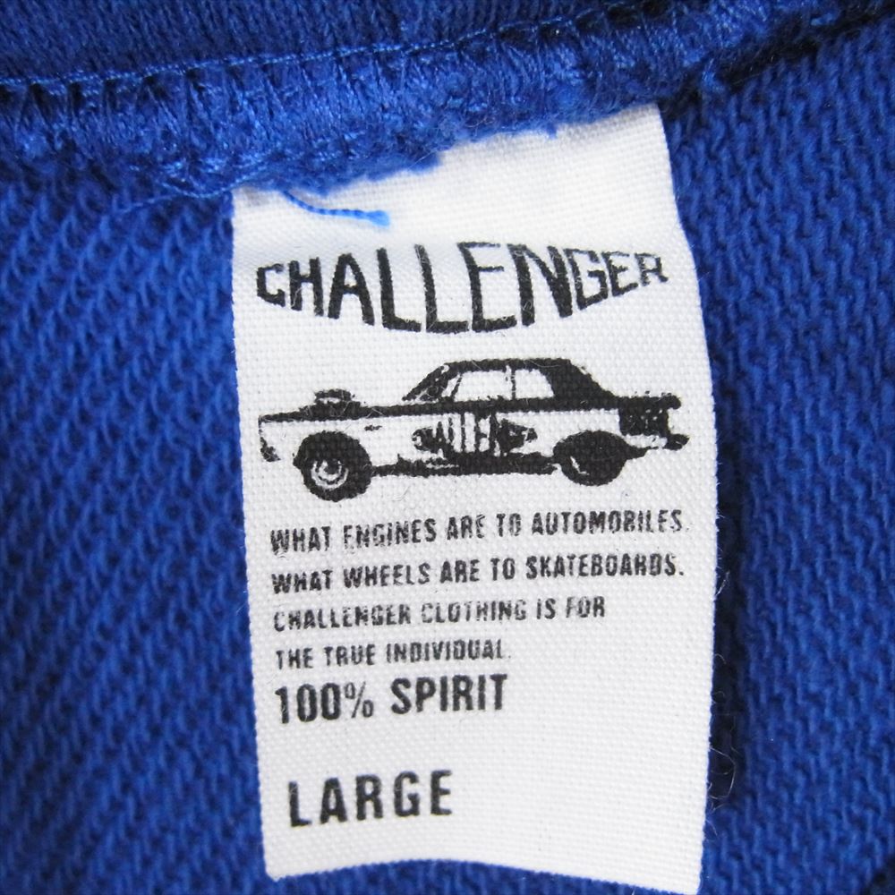 CHALLENGER チャレンジャー 24SS CLG-SW 024-002 SHROOM HOODIE キノコ プリント プルオーバー スウェット パーカー ブルー系 L【中古】