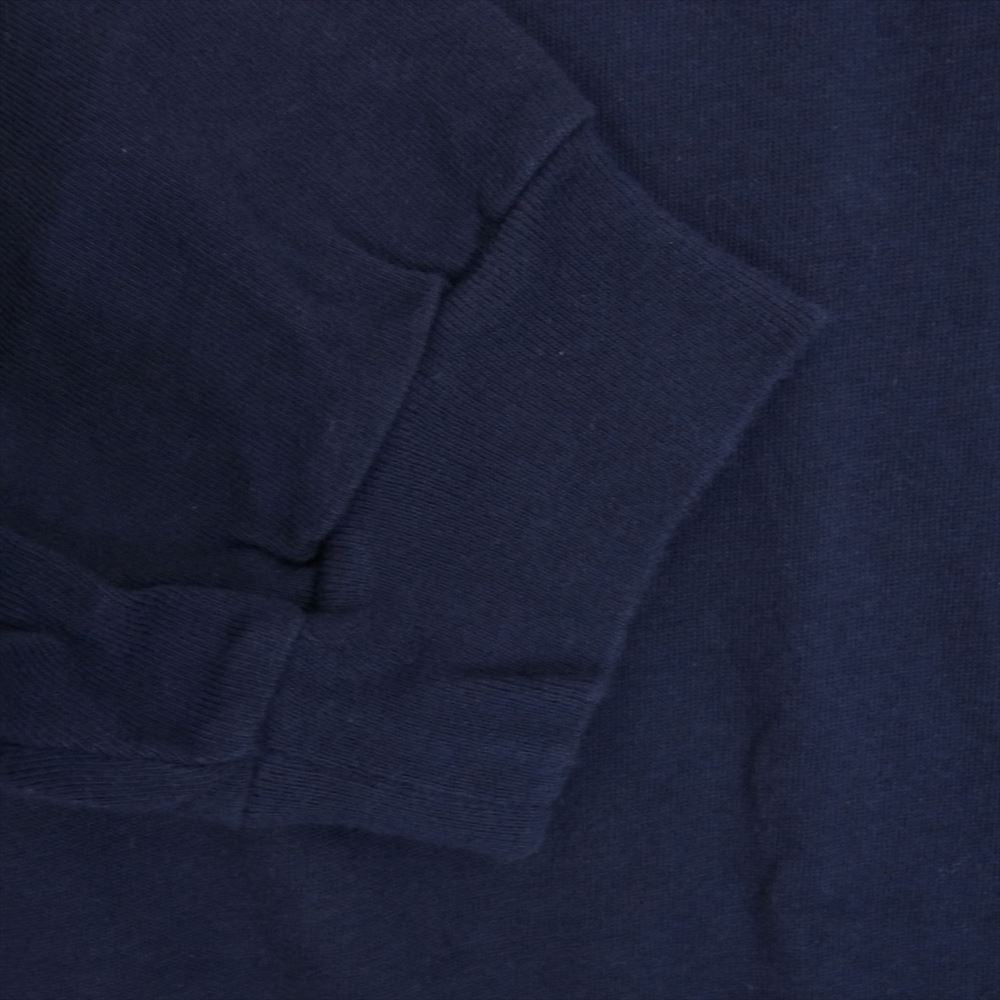 DESCENDANT ディセンダント バック 袖 ロゴ プリント コットン クルーネック 長袖 Ｔシャツ ネイビー ネイビー系 3【中古】