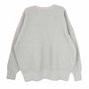 DESCENDANT ディセンダント 22AW GAUFRE WAFFLE KNIT CACHALOT 刺繍 アクリル ワッフル ニット クルーネック セーター グレー系 2【中古】