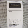 DESCENDANT ディセンダント 22AW GAUFRE WAFFLE KNIT CACHALOT 刺繍 アクリル ワッフル ニット クルーネック セーター グレー系 2【中古】