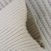 DESCENDANT ディセンダント 22AW GAUFRE WAFFLE KNIT CACHALOT 刺繍 アクリル ワッフル ニット クルーネック セーター グレー系 2【中古】
