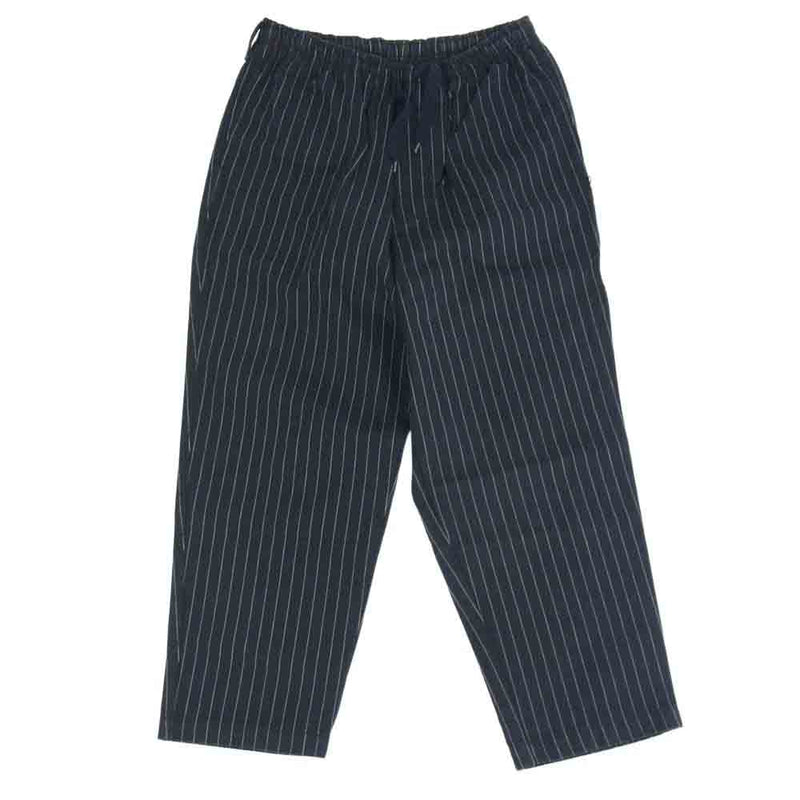 DESCENDANT ディセンダント 22AW SHORE STRIPE BEACH TROUSERS ショア ストライプ ビーチ イージーパンツ ダークネイビー系 3【中古】