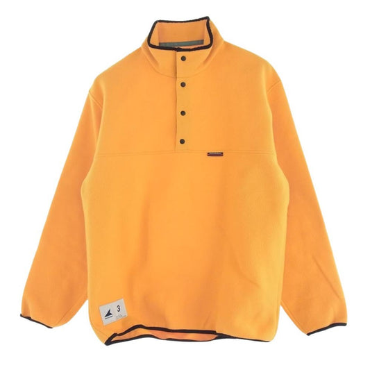 DESCENDANT ディセンダント 23AW 232ATDS-CSM36 HUMMING FLEECE PULLOVER ハミング フリース プルオーバー スナップT ジャケット イエロー系 3【中古】