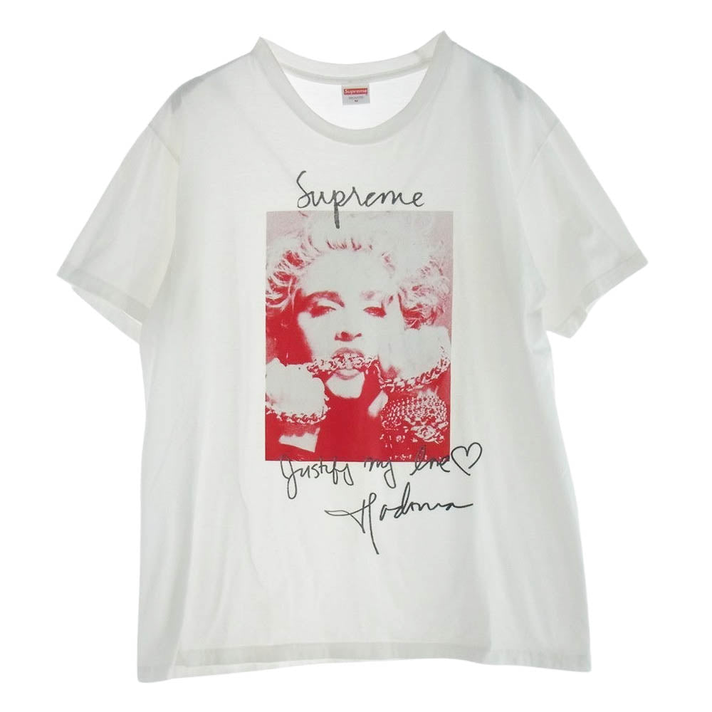 Supreme シュプリーム 18AW Madonna  Tee マドンナ Tシャツ ホワイト系 M【中古】