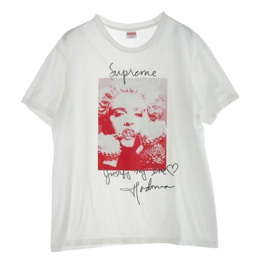 Supreme シュプリーム 18AW Madonna  Tee マドンナ Tシャツ ホワイト系 M【中古】