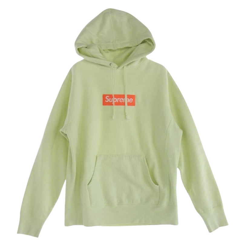 Supreme シュプリーム 17AW box logo hooded Sweatshirt ライム ライム S【中古】