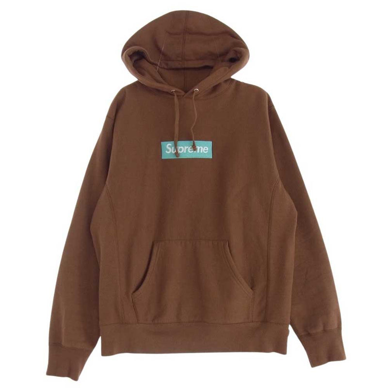 Supreme シュプリーム 17AW Box Logo Hooded  Sweatshirt  Rust ブラウン系 M【中古】