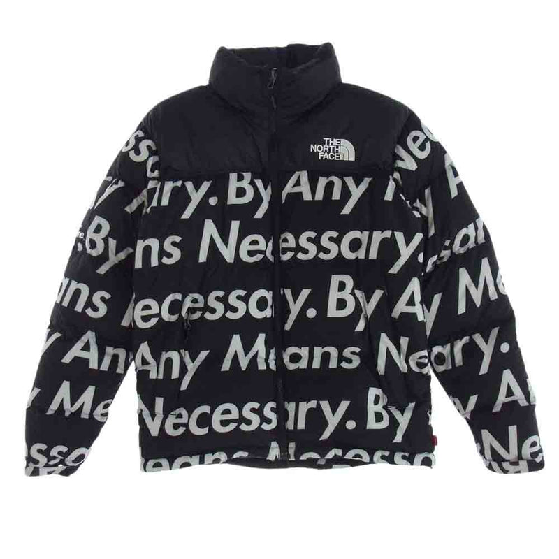 Supreme シュプリーム 15AW The North Face By Any Means Nuptse Jacket ノースフェイス バイエニーミーンズ ヌプシ ダウン ジャケット ブラック系 S【中古】