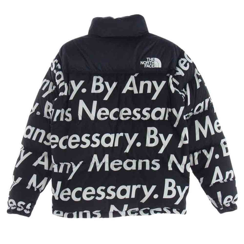 Supreme シュプリーム 15AW The North Face By Any Means Nuptse Jacket ノースフェイス バイエニーミーンズ ヌプシ ダウン ジャケット ブラック系 S【中古】