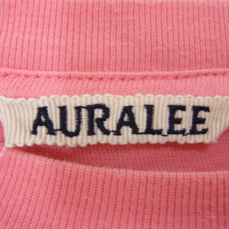 AURALEE オーラリー A00T01ST Seamless Crew Neck Tee 半袖 Tシャツ カットソー ピンク系 3【中古】