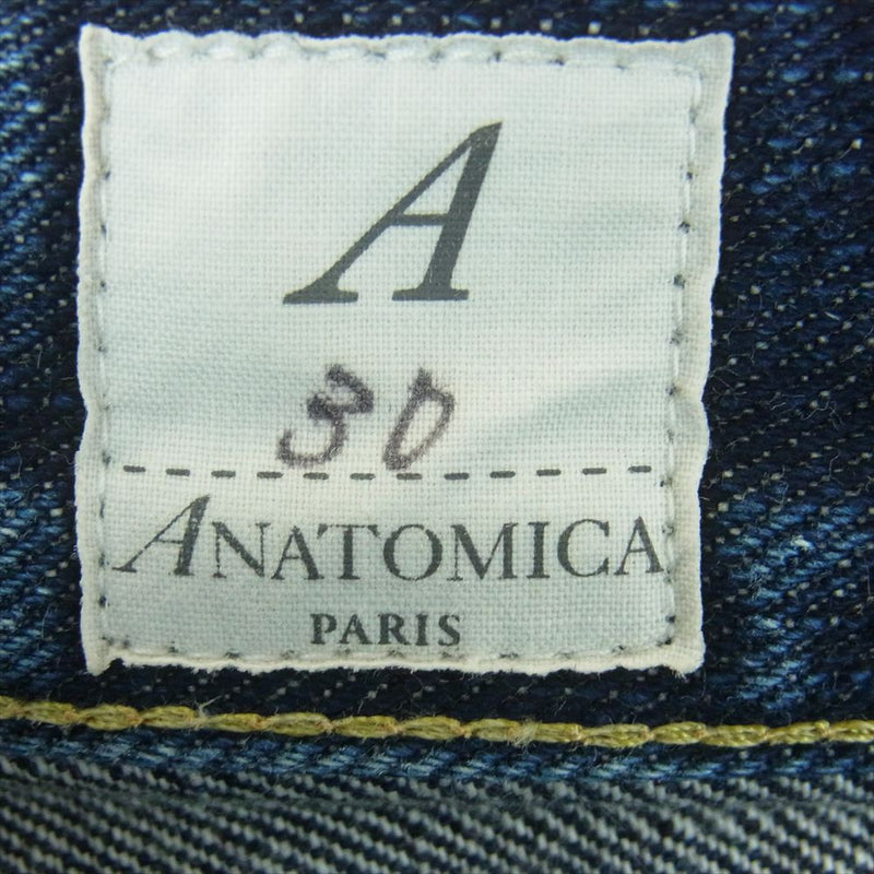 ANATOMICA アナトミカ 530-000-06 618 ORIGINAL デニム パンツ 日本製 インディゴブルー系 30【中古】