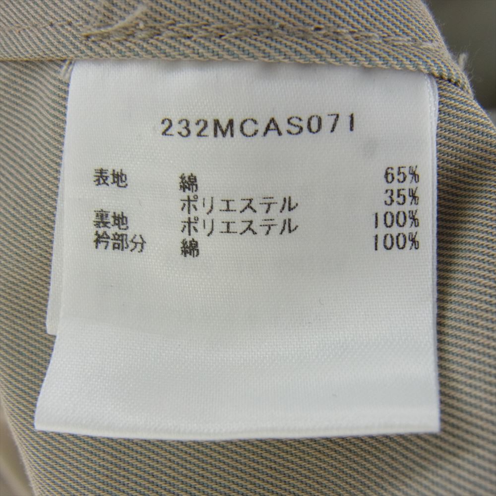 バブアー 232MCAS071 襟コーデュロイ ロング ステンカラー コート ベージュ系 36【中古】