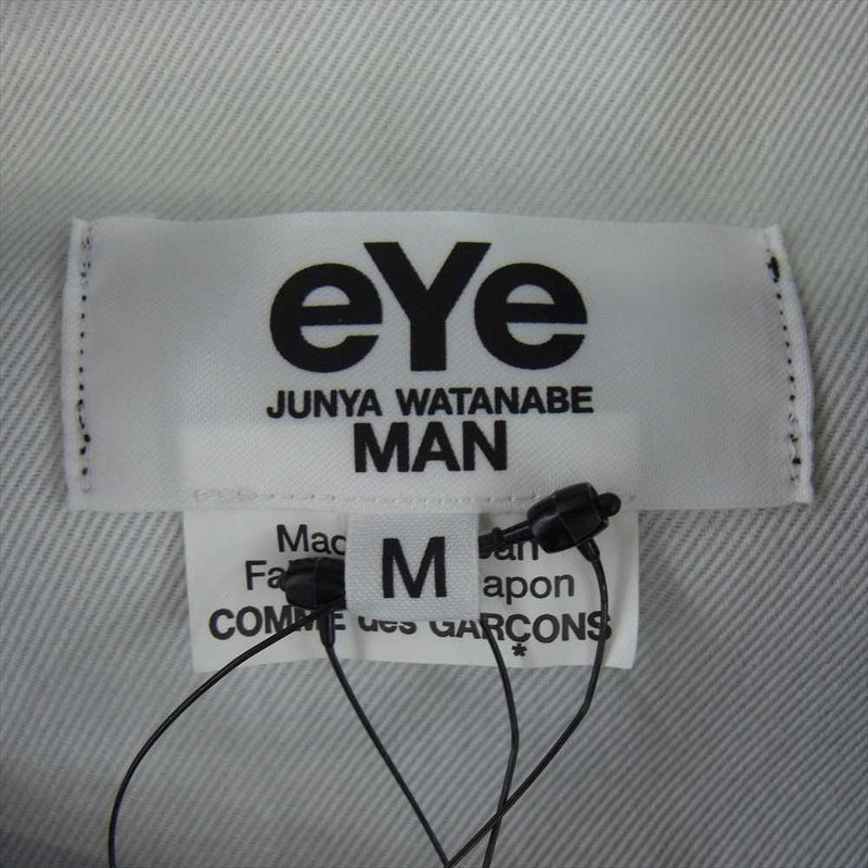 COMME des GARCONS コムデギャルソン 22SS WI-J908 eye JUNYA WATANABE MAN BERBERJIN 転写 ライダース ジャケット ブラック系 M【新古品】【未使用】【中古】