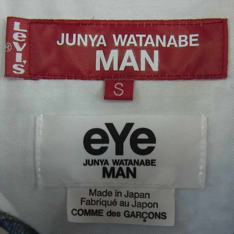 COMME des GARCONS コムデギャルソン 22SS WI-J908 eye JUNYA WATANABE MAN BERBERJIN LEVI’S 506XXE 転写 デニム ジャケット インディゴブルー系 S【美品】【中古】