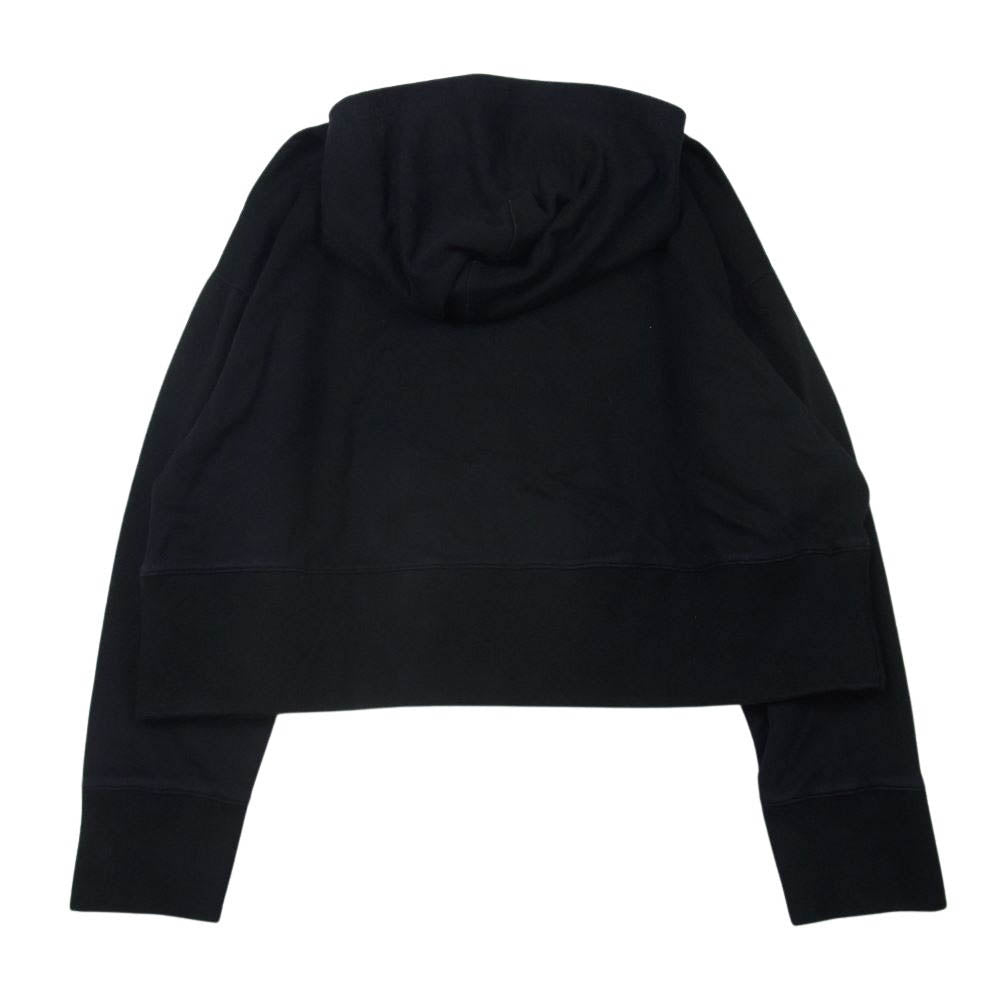 オーエーエムシー 20SS 5559-343-0109 SOLAR HOODIE ソーラー フーディ クロップド プルオーバー パーカー ブラック系 M【中古】