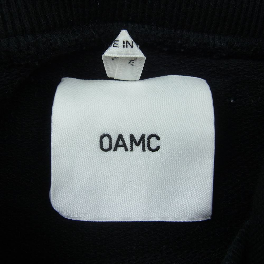 オーエーエムシー 20SS 5559-343-0109 SOLAR HOODIE ソーラー フーディ クロップド プルオーバー パーカー ブラック系 M【中古】