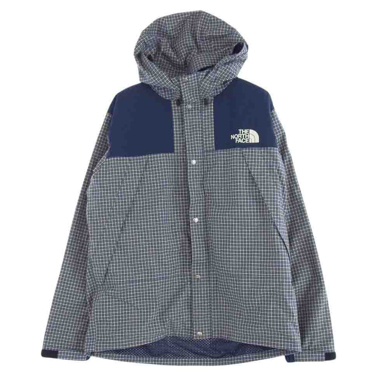 JUNYA WATANABE COMME des GARCONS ジュンヤワタナベコムデギャルソン 24SS WM-J910 eYe × THE NORTH FACE ノースフェイス チェック マウンテンパーカー ジャケット ネイビー系 L【新古品】【未使用】【中古】