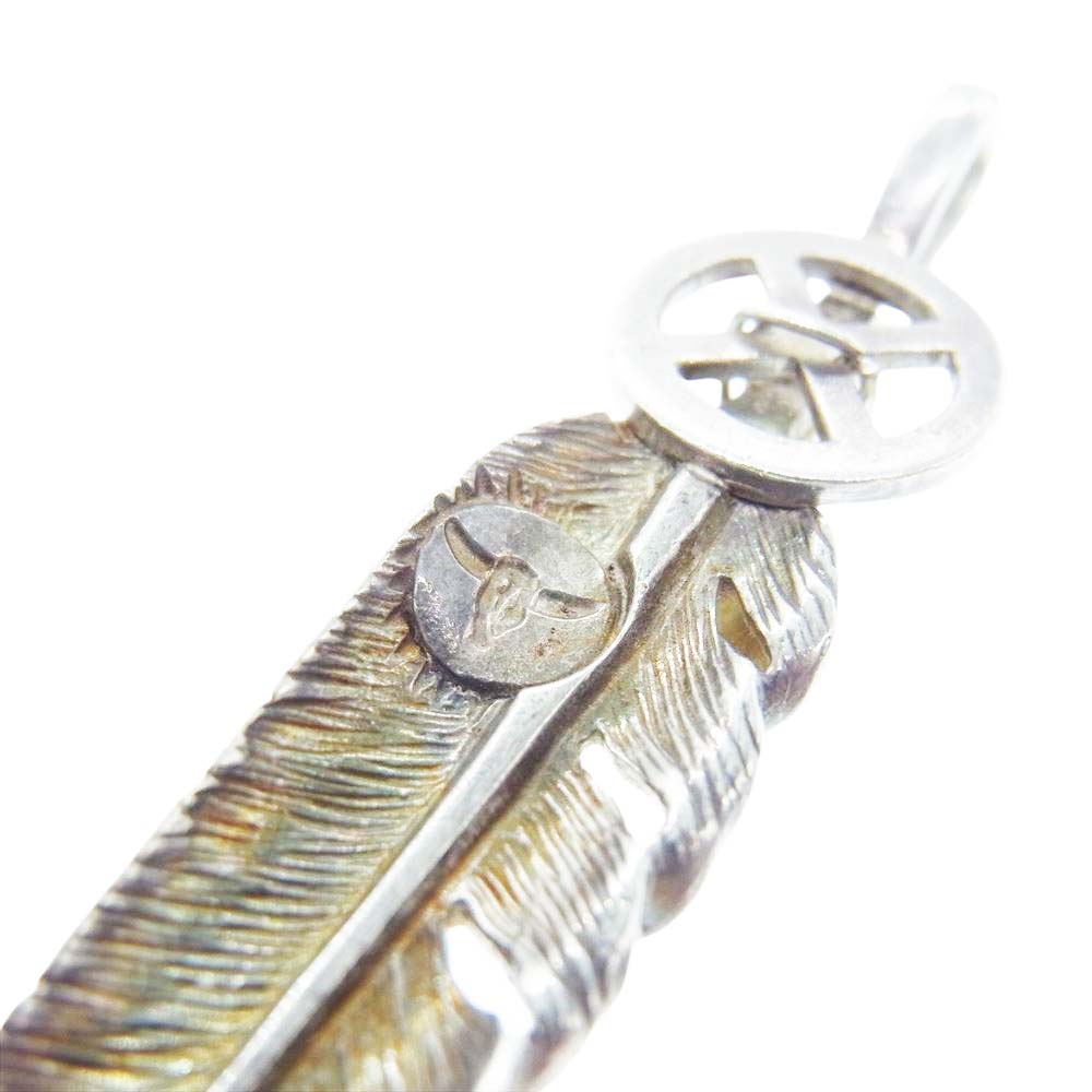 TADY&KING タディアンドキング 金ハートホイール フェザー K18 Lサイズ ペンダント トップ 【中古】