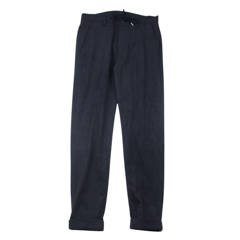 1piu1uguale3 ウノピュウノウグァーレトレ 22AW MRP579 ECO SUEDE ACTIVE SLACKS エコ スエード アクティブ 裾ダブル イージー スラックス パンツ ネイビー系 3【中古】