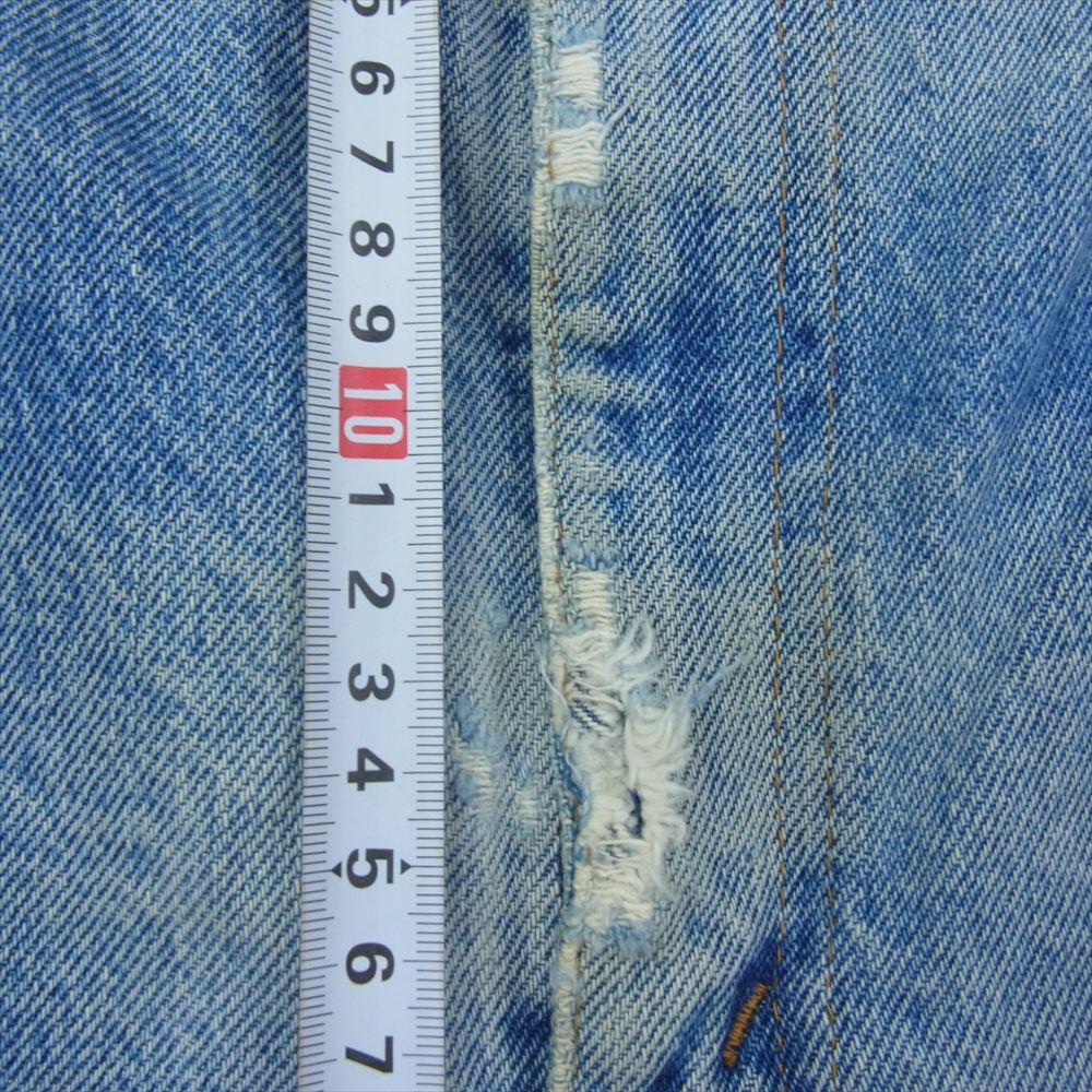 ローバックス 80s ヴィンテージ ジッパーフライ ストレート デニム パンツ インディゴブルー系【中古】