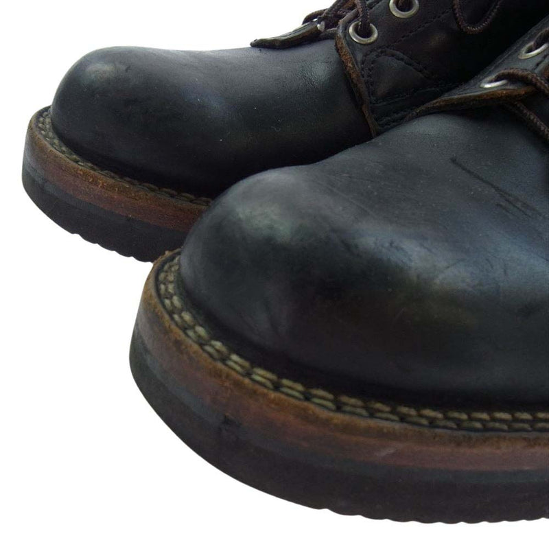 VIBERG ヴァイバーグ OLD OXFORD オックスフォード レザー ワーク ブーツ ブラック系 8【中古】