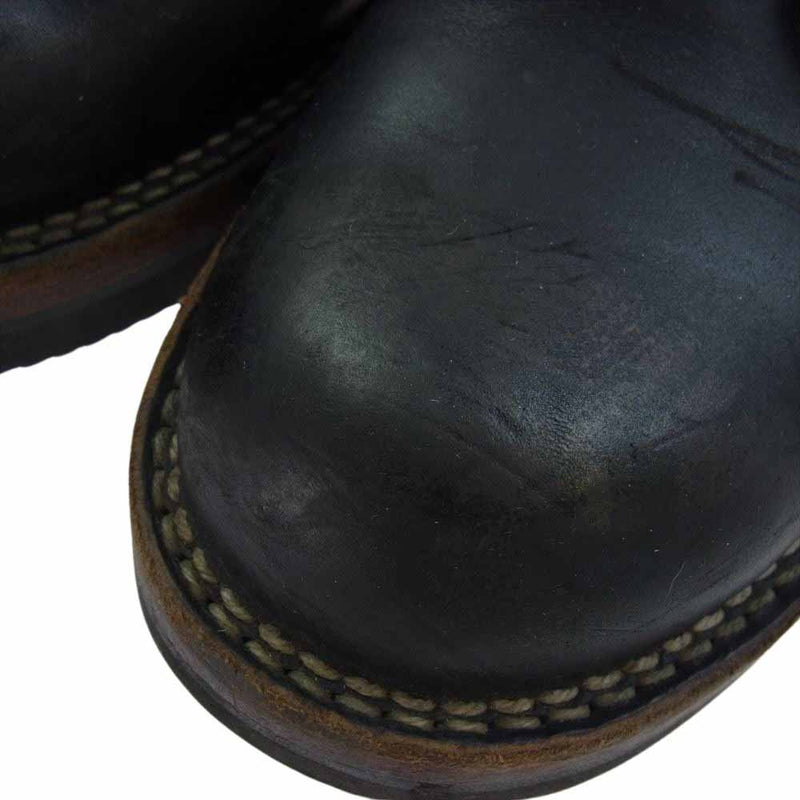 VIBERG ヴァイバーグ OLD OXFORD オックスフォード レザー ワーク ブーツ ブラック系 8【中古】