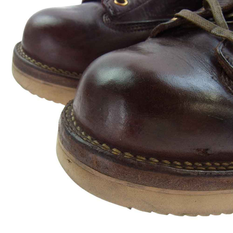 VIBERG ヴァイバーグ LACE TO TOE OXFORD バーガンディー クロムエクセル ワーク ブーツ ブラウン系 5.5【中古】