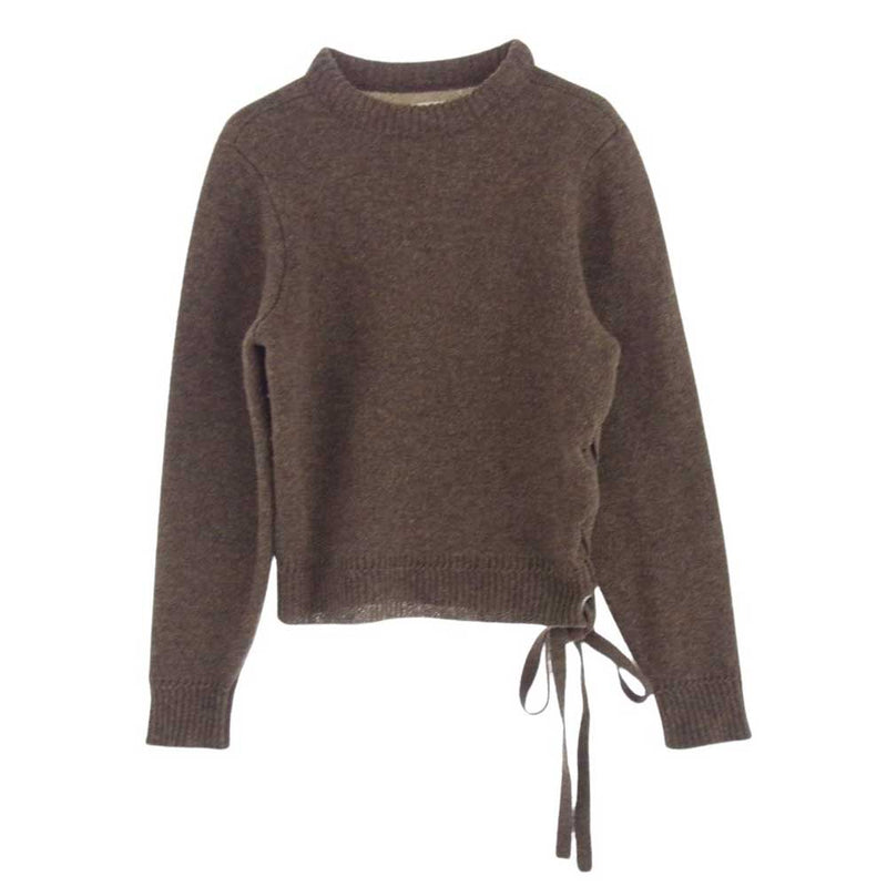 ISABEL MARANT イザベルマラン 19A062E サイド編み込み ウール ニット セーター ブラウン系 36【中古】