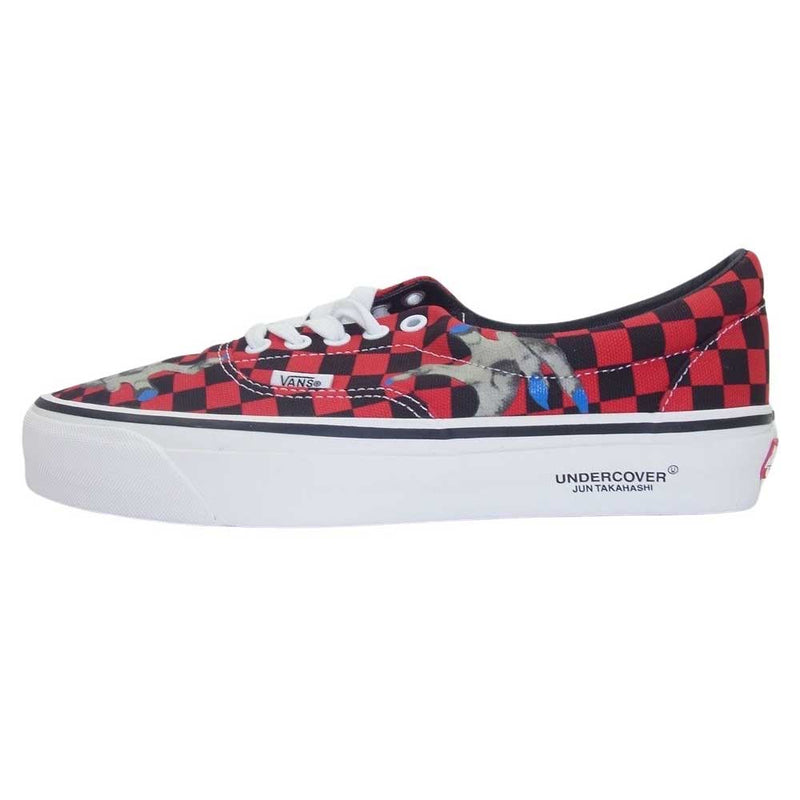 UNDERCOVER アンダーカバー UC1D9F05 × VANS × OTW 24SS ドラキュラハンド ERA Red Check エラ ローカット スニーカー 赤 × 黒  レッド系 ブラック系 26.5cm【新古品】【未使用】【中古】