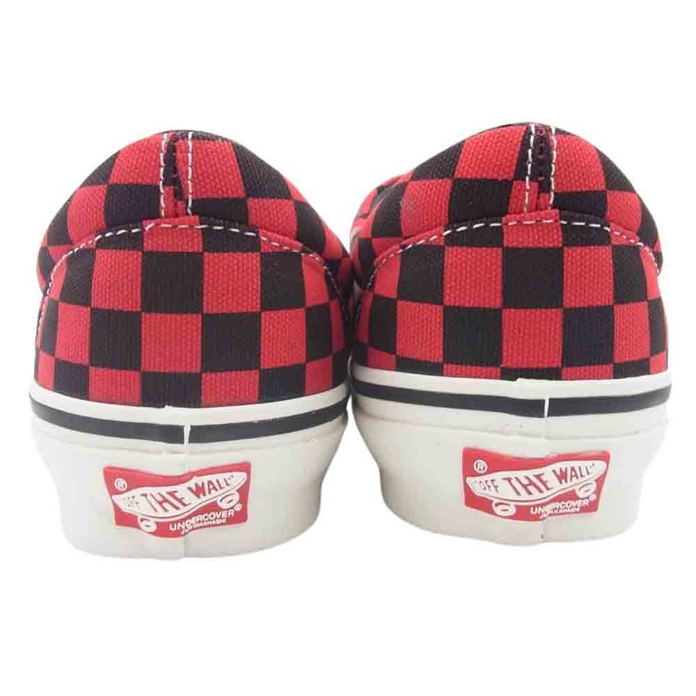 UNDERCOVER アンダーカバー UC1D9F05 × VANS × OTW 24SS ドラキュラハンド ERA Red Check エラ ローカット スニーカー 赤 × 黒  レッド系 ブラック系 26.5cm【新古品】【未使用】【中古】