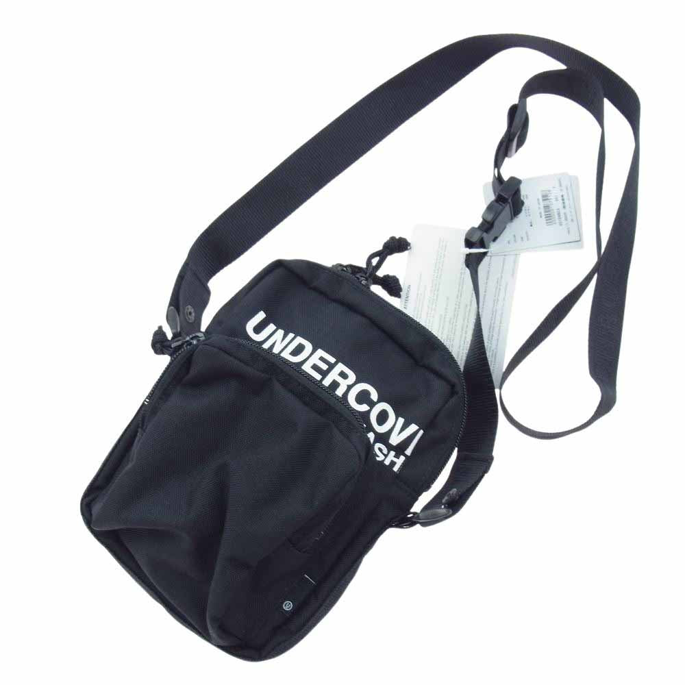 UNDERCOVER アンダーカバー UC1D6B03 Nylon Shoulder Bag Black ロゴ プリント ナイロン ショルダー バッグ ポーチ ブラック系【新古品】【未使用】【中古】