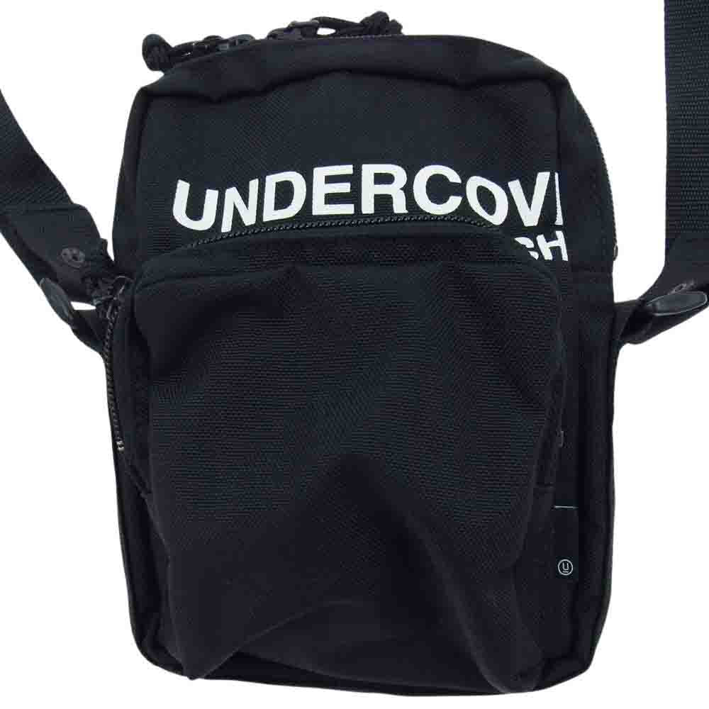 UNDERCOVER アンダーカバー UC1D6B03 Nylon Shoulder Bag Black ロゴ プリント ナイロン ショルダー バッグ ポーチ ブラック系【新古品】【未使用】【中古】