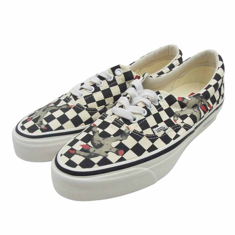 UNDERCOVER アンダーカバー UC1D9F05 × VANS× OTW 24SS ドラキュラハンド ERA White Check エラ ローカット スニーカー 白 × 黒  ホワイト系 ブラック系 26.5cm【新古品】【未使用】【中古】