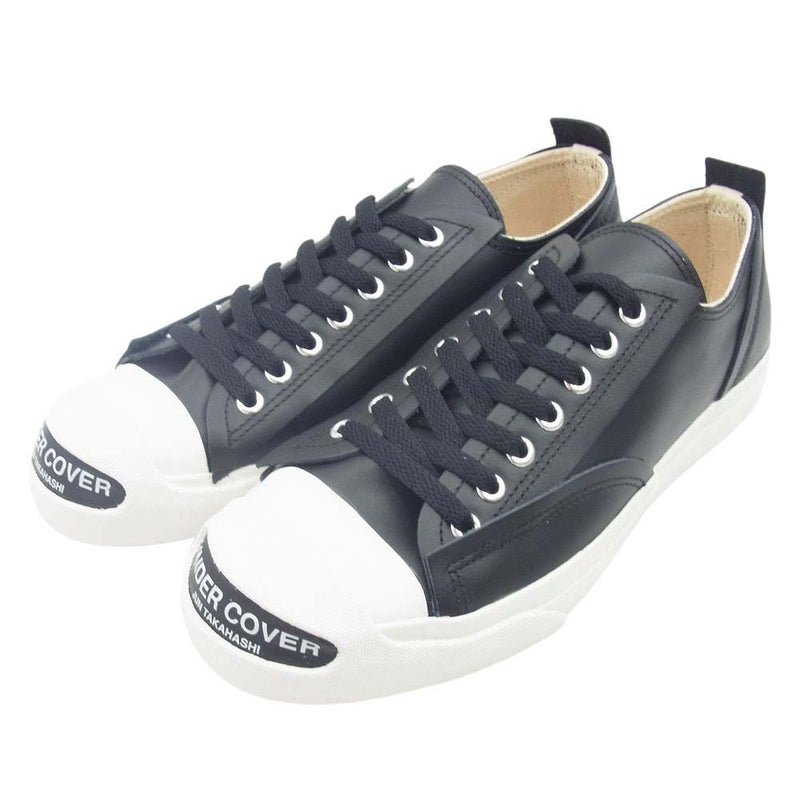 UNDERCOVER アンダーカバー 24AW UC2D9F02 TOE LOGO LEATHER SNEAKER COWHIDE ロゴ レザー ローカット スニーカー ブラック系 M(26～26.5cm)【新古品】【未使用】【中古】