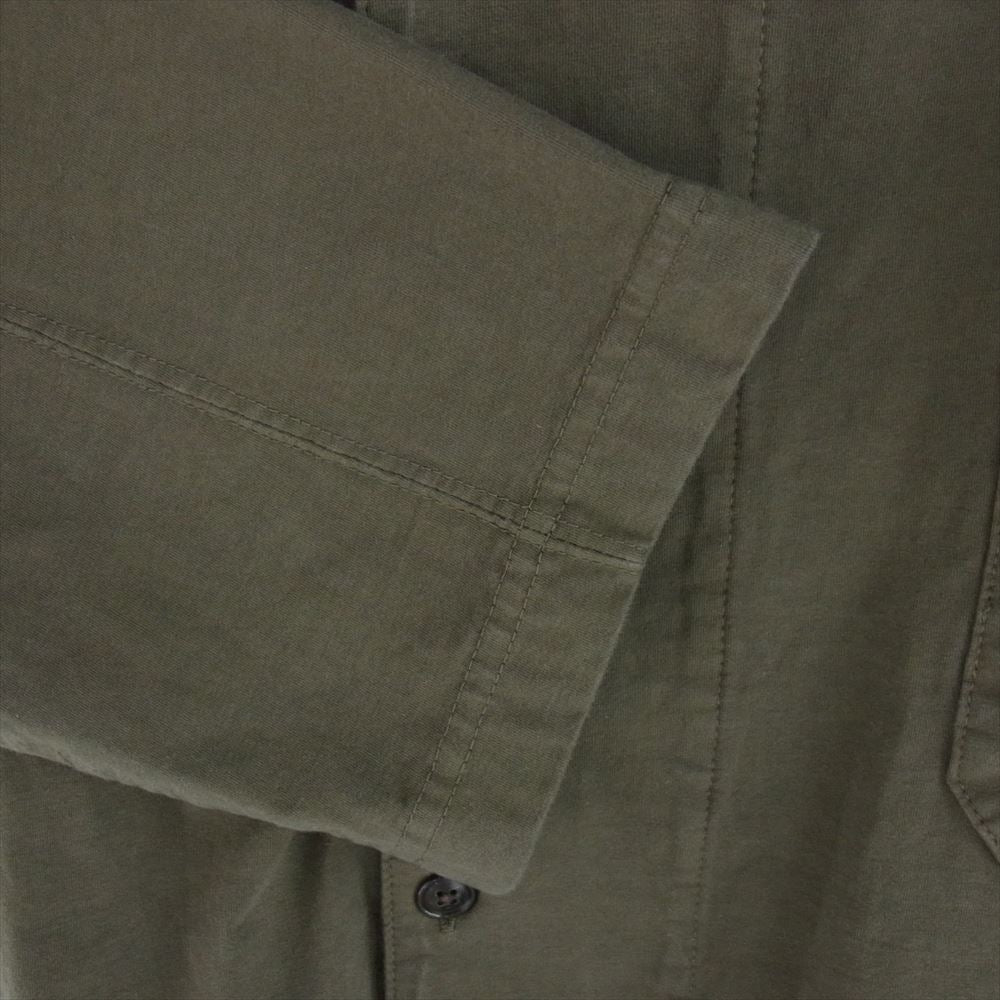 スケアー 2201SC-S003 ノーカラー シャツ ジャケット カーキ系 3【中古】