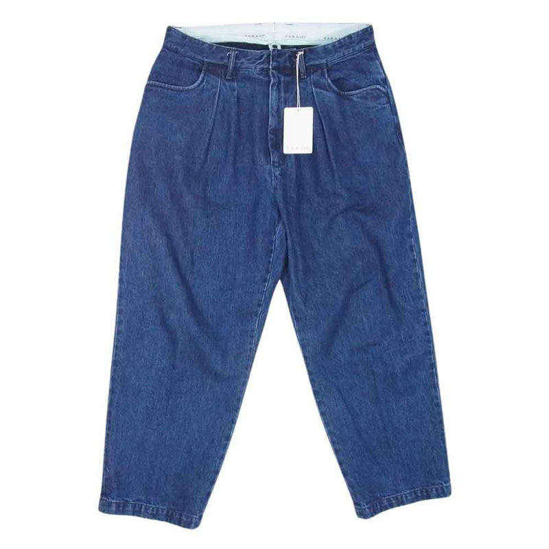 ファーラー FR0201-M4001 Two Tuck Wide Tapered Pants 2タック ワイドテーパード デニム パンツ インディゴブルー系 32【中古】