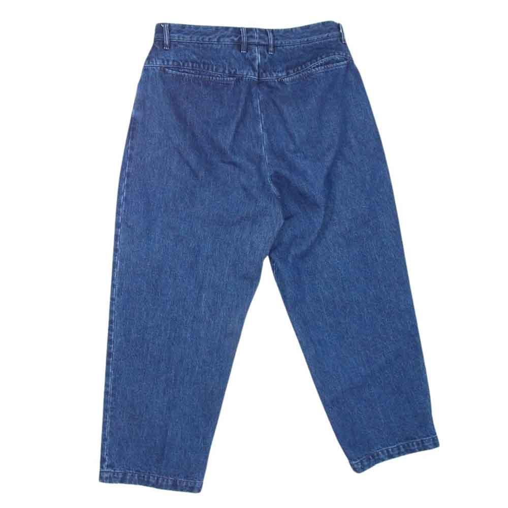 ファーラー FR0201-M4001 Two Tuck Wide Tapered Pants 2タック ワイドテーパード デニム パンツ インディゴブルー系 32【中古】