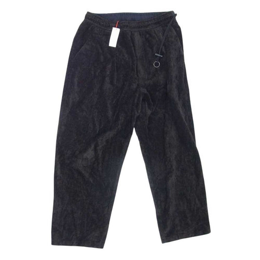 バーベルオブジェクト bo-24s-p01 velveteen pt ベルベット セミワイド テーパード パンツ ブラック系 1【新古品】【未使用】【中古】