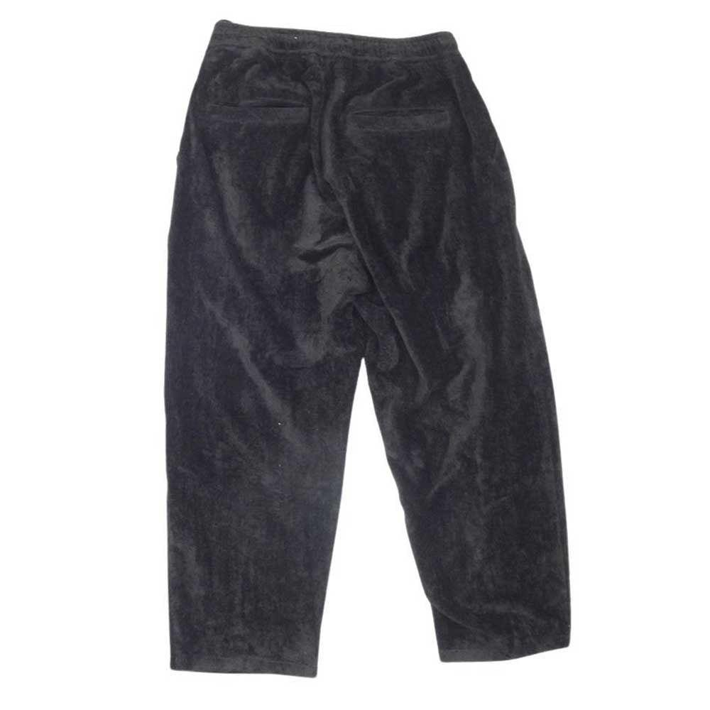 バーベルオブジェクト bo-24s-p01 velveteen pt ベルベット セミワイド テーパード パンツ ブラック系 1【新古品】【未使用】【中古】