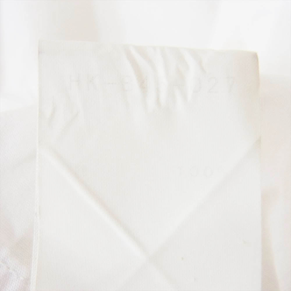 Yohji Yamamoto POUR HOMME ヨウジヤマモトプールオム 17AW HK-B45-027 二枚襟 ロゴ ロング 長袖 シャツ ホワイト系 2【中古】