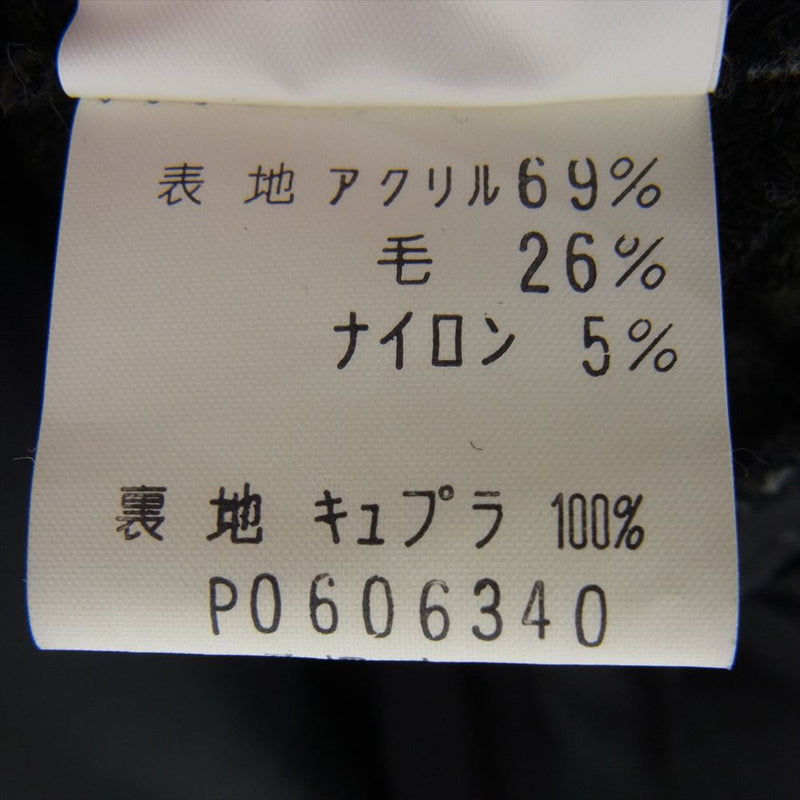 jun ashida ジュン アシダ P0606340 アクリル ウール ノーカラー 長袖 ワンピース ブラック系 9【中古】