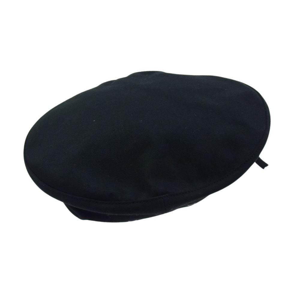 BLACK SIGN ブラックサイン コットン ベレー 帽子 キャップ ブラック系【美品】【中古】