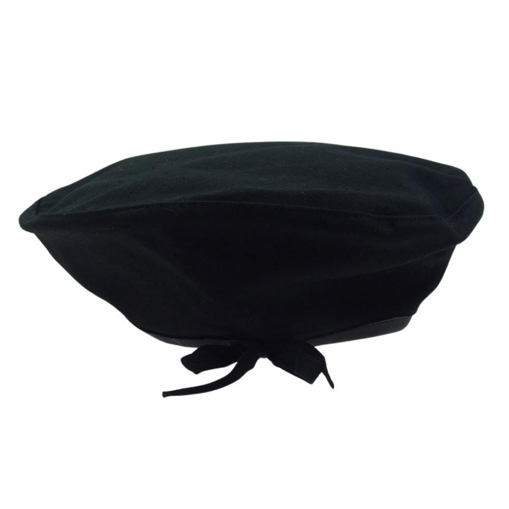 BLACK SIGN ブラックサイン コットン ベレー 帽子 キャップ ブラック系【美品】【中古】