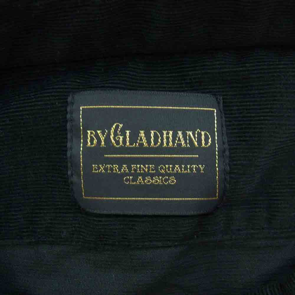 BY GLADHAND バイグラッドハンド BYGH-17-AW-23 刺繍入り コーデユロイ シャツ ブラック系 S【極上美品】【中古】